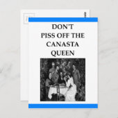 CANASTA BRIEFKAART (Voorkant / Achterkant)