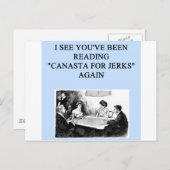 CANASTA BRIEFKAART (Voorkant / Achterkant)