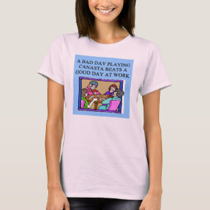 canasta game player t-shirt