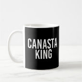 Canasta King Funny Canasta Card Games Player Idea Koffiemok (Links)
