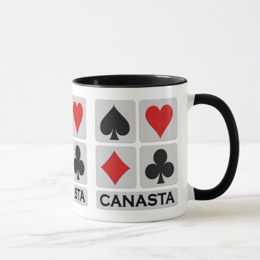 Canasta-mok - kies stijl en kleur mok (Rechts)