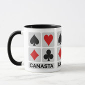 Canasta-mok - kies stijl en kleur mok (Links)