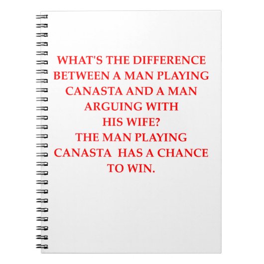 CANASTA NOTITIEBOEK (Voorkant)