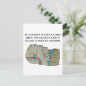 CANASTA-speler Briefkaart (Staand voorkant)