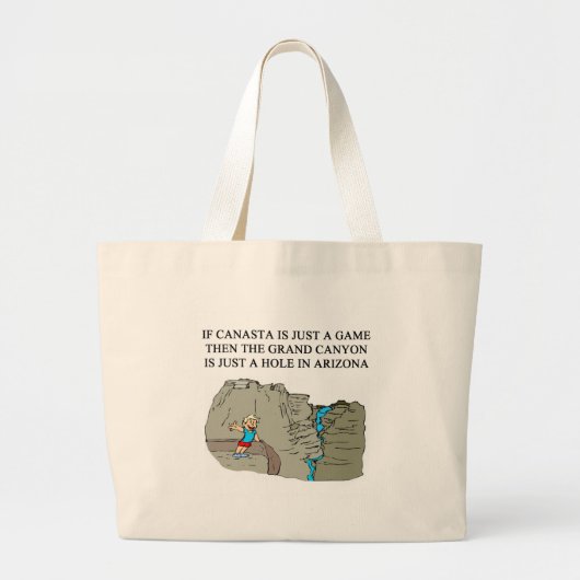 CANASTA-speler Grote Tote Bag (Voorkant)