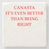 CANASTA STENEN ONDERZETTER (Voorkant)