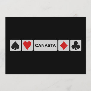 Canasta-uitnodiging - aanpassen kaart
