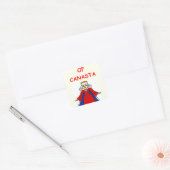 canasta vierkante sticker (Envelop)