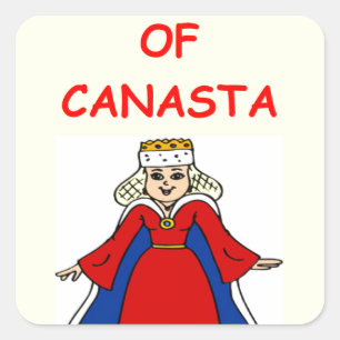 canasta vierkante sticker