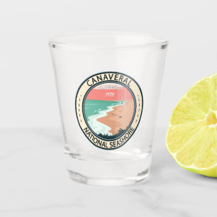 Canaveral National Seashore Florida Badge Shot Glas