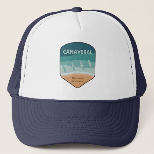 Canaveral National Seashore Florida Seagulls Trucker Pet (Voorkant)