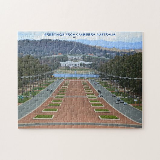 Canberra Australia Jigzaag Puzzle Legpuzzel (Horizontaal)