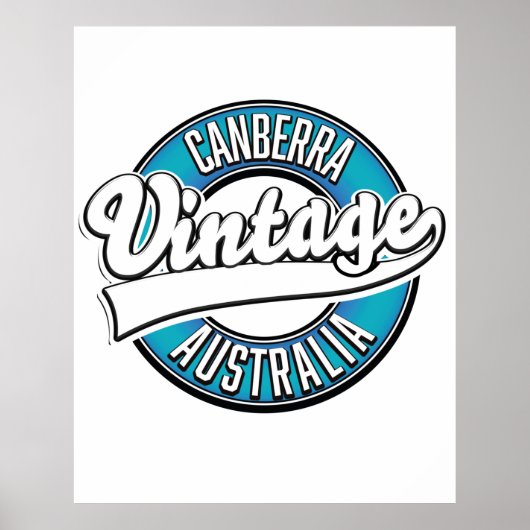 Canberra Australia  logo Poster (Voorkant)
