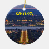 Canberra Australia Panoramic Kerstmis Ornament (Voorkant)