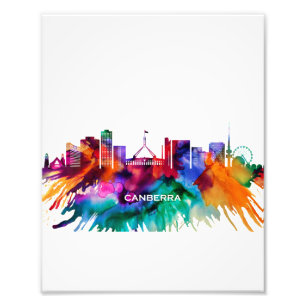 Canberra Skyline Foto Afdruk