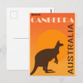 Canberra vintage poster briefkaart (Voorkant / Achterkant)