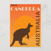 Canberra vintage poster briefkaart (Voorkant)