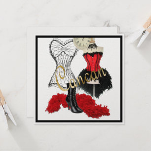 Cancan Costume 1 Uitnodiging
