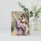 Cancan Dancer Briefkaart (Staand voorkant)