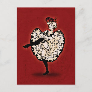 Cancan Dancer Briefkaart