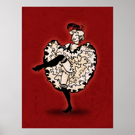 Cancan Dancer Poster (Voorkant)