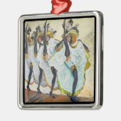 Cancan Dancers Metalen Ornament (Links)