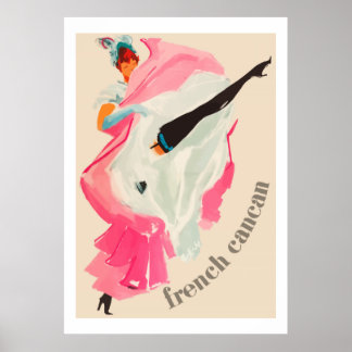 Cancan ( franse advertentie) poster