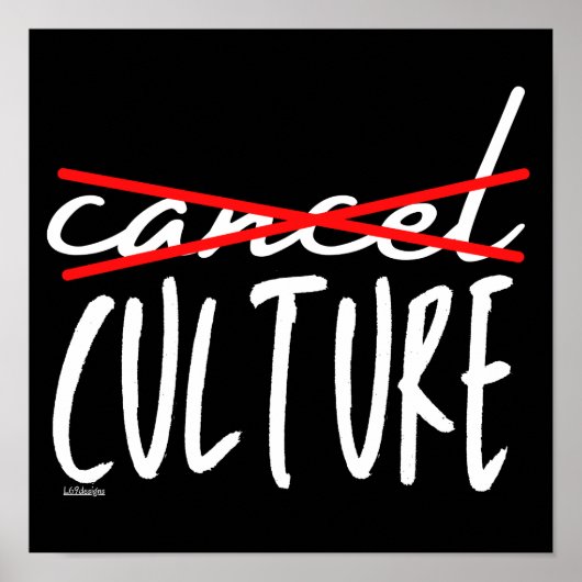 CANCEL CANCEL CULTURE grappig sarcastisch Poster (Voorkant)