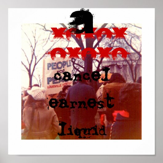 CANCEL LIQUID POSTER (Voorkant)