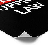 Cancel Murphys Law Outfit Funny Law School Annuler Poster (Hoek)