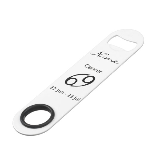 Cancer 69 Zodiac Sign Thunder_Cove Speed Flessenopener (Voorkant Gekanteld)