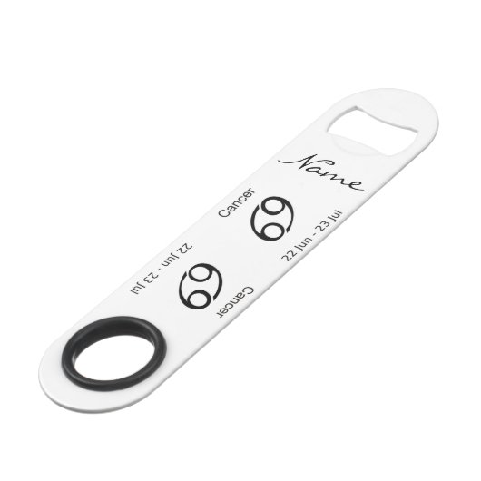 Cancer 69 Zodiac Sign Thunder_Cove Speed Flessenopener (Achterkant Gekanteld)