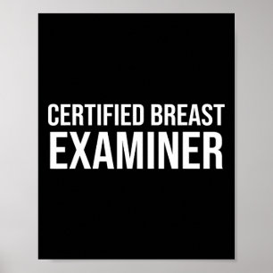 Cancer Awareness Certified Breast Examiner Poster