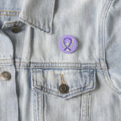 Cancer Awareness Lavendel Lint Engel Button Pins (In situ)