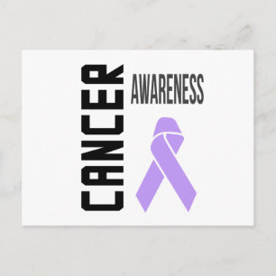 Cancer Awareness Lavender (all cancer) lint Briefkaart