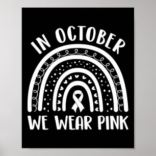 Cancer Awareness Month Rainbow Kinder Mannen & Poster