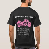 Cancer Awareness Motorcycle Shirt - zie terug (Achterkant)