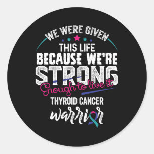 Cancer Awareness Ribbon S1 Ronde Sticker
