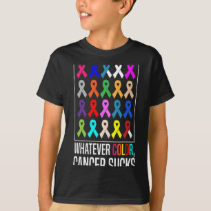 Cancer Awareness Shirten-wat voor kleur Cancer Suc T-shirt