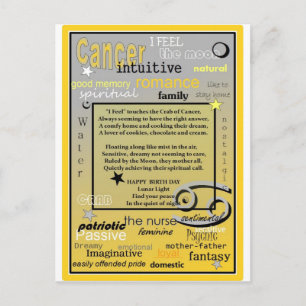 CANCER BIRTHDAY BRIEFKAART