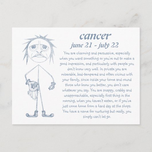 Cancer [ - BitchScope - ] Carte postale (Devant)