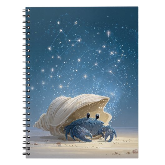 Cancer Carnet zodiaque - Crabe céleste mignon (Devant)