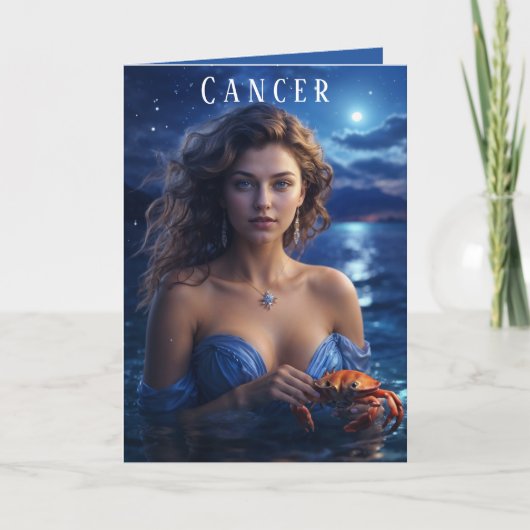 Cancer Carte d'anniversaire féminine (Devant)