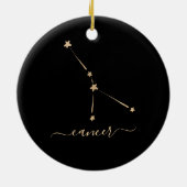 Cancer Constellation Ceramic Ornament (Achterkant)