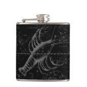 Cancer Constellation Map Black Hevelius circa 1690 Heupfles (Voorkant)