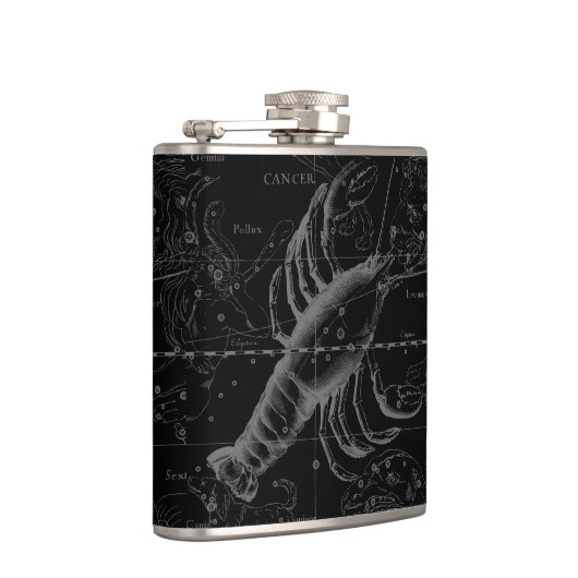 Cancer Constellation Map Black Hevelius circa 1690 Heupfles (Rechts)