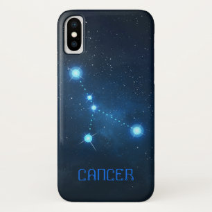Cancer Constellation Zodiac iPhone X Hoesje