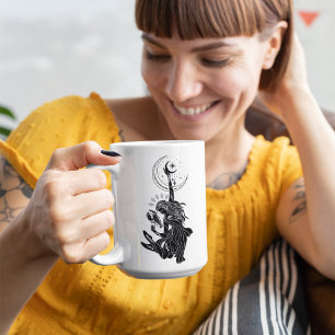 Cancer Dancing Girl 15oz Black Rim Mug