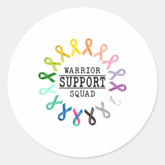 Cancer Day Support Squad Cancer Survivor Awareness Ronde Sticker