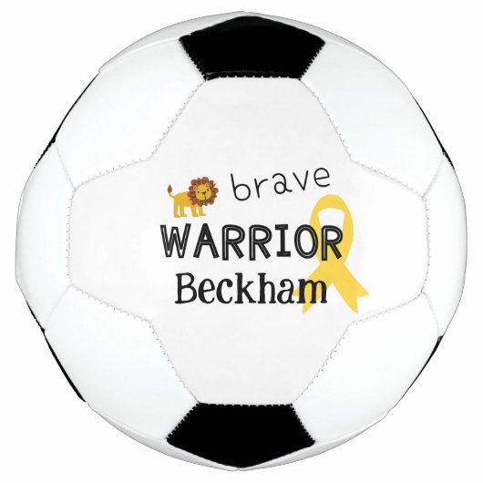 cancer de l'enfance.brave guerrier.Custom Soccer B (Devant)